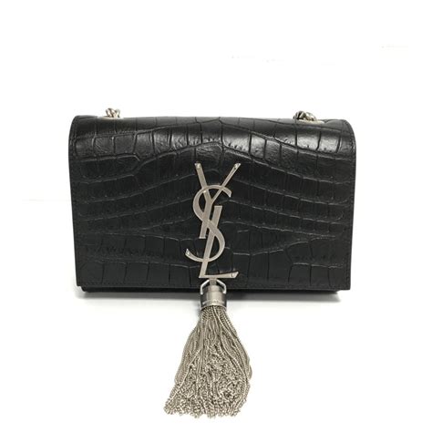 black ysl bag|ysl black bag with tassel.